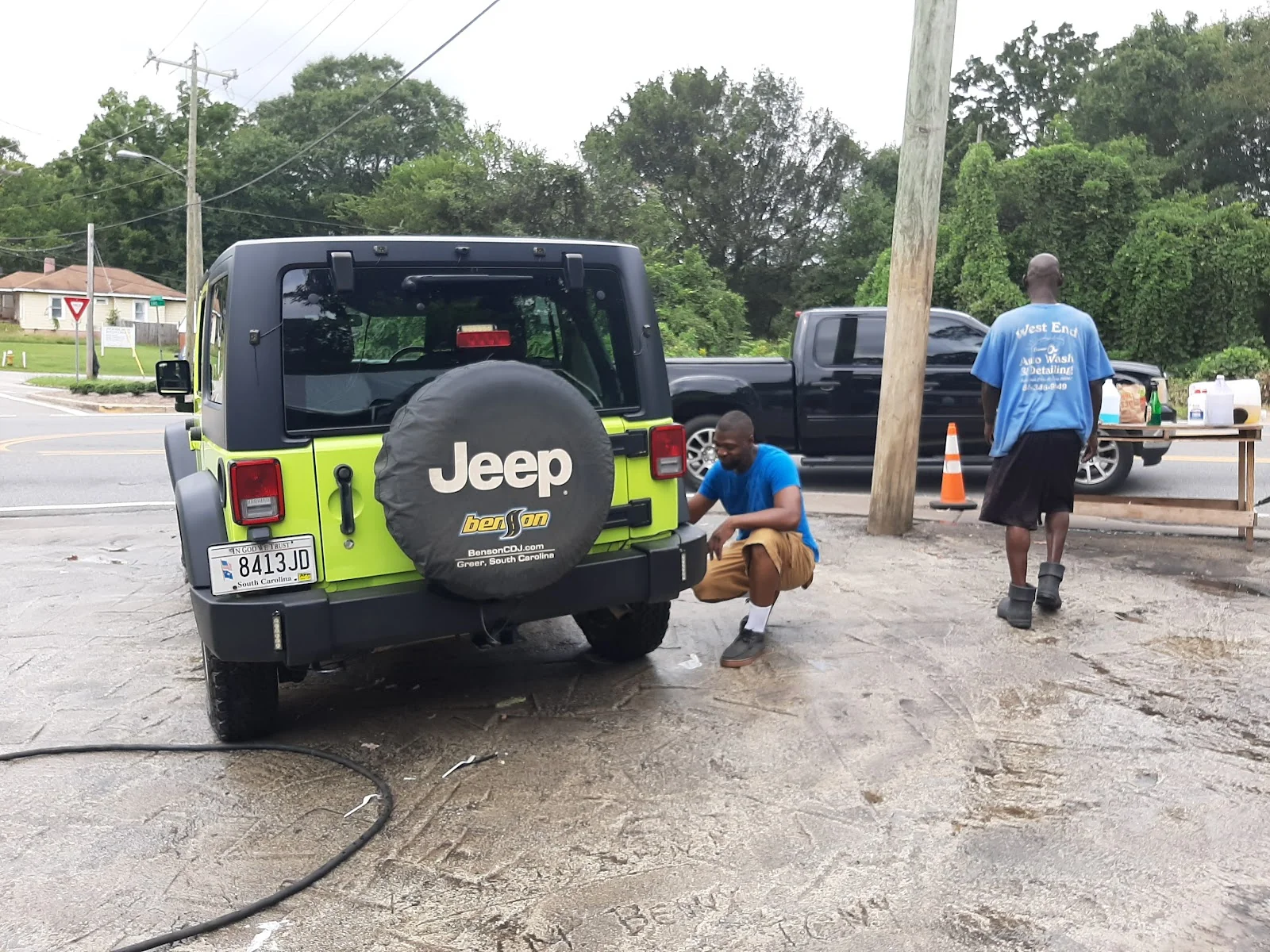 Wash work at at West End Auto Detailing